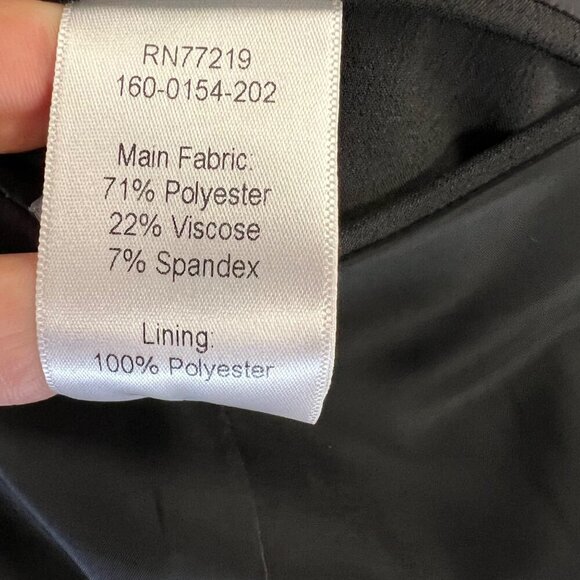 Nicole Miller for Mary Kay Open Front Blazer Jacket Black/Multi Size 22W Petite - Picture 9 of 9